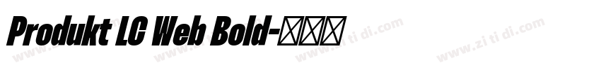 Produkt LC Web Bold字体转换